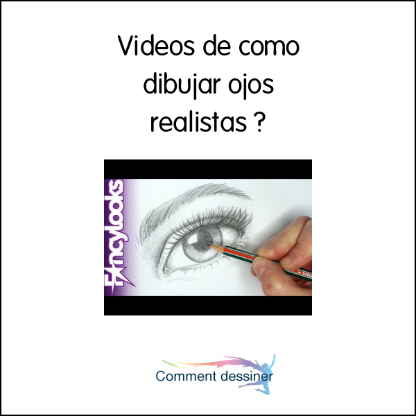Videos de como dibujar ojos realistas